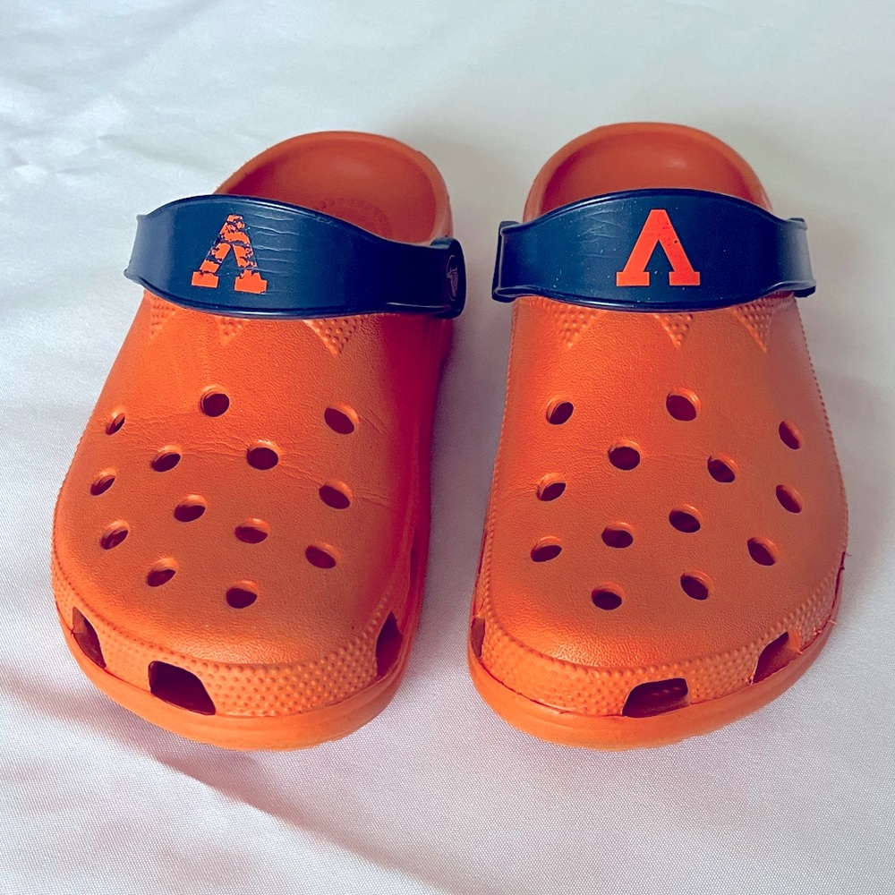 University of Virginia (UVA) Crocs; size W6/7 or M4/5